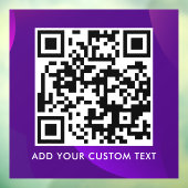 Autocollant Pour Fenêtre Code QR | Moderne Simple Élégant Scannable (Feuille 3)