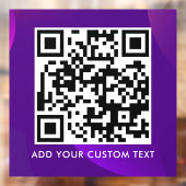 Autocollant Pour Fenêtre Code QR | Moderne Simple Élégant Scannable (Feuille 2)