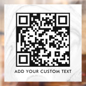 Autocollant Pour Fenêtre Code QR | Moderne Simple Élégant Scannable  (Feuille 2)
