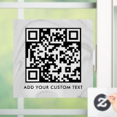 Autocollant Pour Fenêtre Code QR | Moderne Simple Élégant Scannable  (Maison)