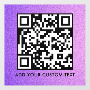 Autocollant Pour Fenêtre Code QR Moderne Simple Élégant Scannable