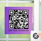 Autocollant Pour Fenêtre Code QR | Moderne Simple Élégant Scannable (Maison)