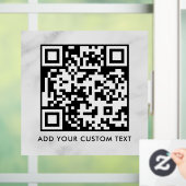 Autocollant Pour Fenêtre Code QR | Moderne Simple Élégant Scannable (Maison)