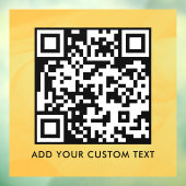Autocollant Pour Fenêtre Code QR | Moderne Simple Élégant Scannable  (Feuille 3)