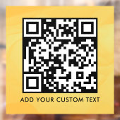 Autocollant Pour Fenêtre Code QR | Moderne Simple Élégant Scannable  (Feuille 2)