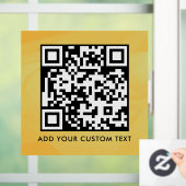 Autocollant Pour Fenêtre Code QR | Moderne Simple Élégant Scannable  (Maison)
