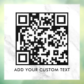Autocollant Pour Fenêtre Code QR | Moderne Simple Élégant Scannable  (Feuille 3)