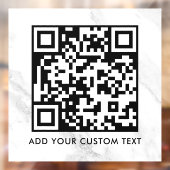 Autocollant Pour Fenêtre Code QR | Moderne Simple Élégant Scannable  (Feuille 2)