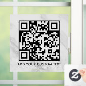 Autocollant Pour Fenêtre Code QR | Moderne Simple Élégant Scannable  (Maison)