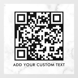 Autocollant Pour Fenêtre Code QR Moderne Simple Élégant Scannable
