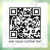 Autocollant Pour Fenêtre Code QR | Moderne Simple Élégant Scannable (Feuille 3)