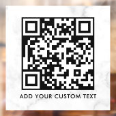 Autocollant Pour Fenêtre Code QR | Moderne Simple Élégant Scannable (Feuille 2)