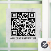 Autocollant Pour Fenêtre Code QR | Moderne Simple Élégant Scannable (Maison)
