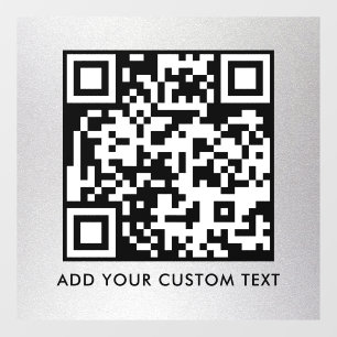 Autocollant Pour Fenêtre Code QR Moderne Simple Élégant Scannable