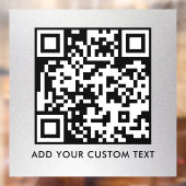 Autocollant Pour Fenêtre Code QR | Moderne Simple Élégant Scannable (Feuille 2)