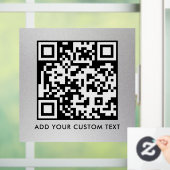 Autocollant Pour Fenêtre Code QR | Moderne Simple Élégant Scannable (Maison)