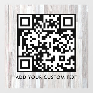 Autocollant Pour Fenêtre Code QR Moderne Simple Élégant Scannable