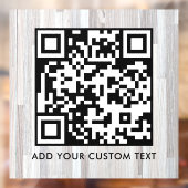 Autocollant Pour Fenêtre Code QR | Moderne Simple Élégant Scannable  (Feuille 2)