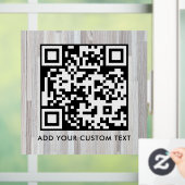 Autocollant Pour Fenêtre Code QR | Moderne Simple Élégant Scannable  (Maison)