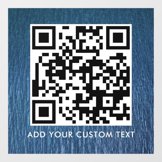 Autocollant Pour Fenêtre Code QR | Moderne Simple Élégant Scannable (Feuille)