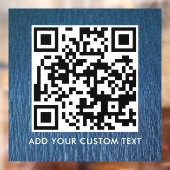 Autocollant Pour Fenêtre Code QR | Moderne Simple Élégant Scannable (Feuille 2)