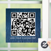 Autocollant Pour Fenêtre Code QR | Moderne Simple Élégant Scannable (Maison)