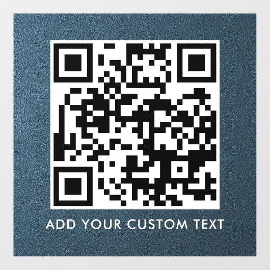 Autocollant Pour Fenêtre Code QR | Moderne Simple Élégant Scannable (Feuille)