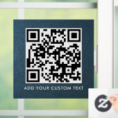 Autocollant Pour Fenêtre Code QR | Moderne Simple Élégant Scannable (Maison)