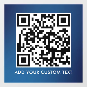 Autocollant Pour Fenêtre Code QR Moderne Simple Élégant Scannable