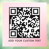 Autocollant Pour Fenêtre Code QR | Moderne Simple Élégant Scannable (Feuille 3)