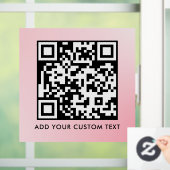 Autocollant Pour Fenêtre Code QR | Moderne Simple Élégant Scannable (Maison)