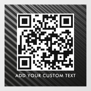 Autocollant Pour Fenêtre Code QR Moderne Simple Élégant Scannable
