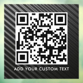 Autocollant Pour Fenêtre Code QR | Moderne Simple Élégant Scannable  (Feuille 3)