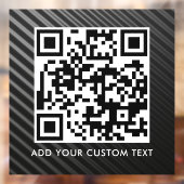Autocollant Pour Fenêtre Code QR | Moderne Simple Élégant Scannable  (Feuille 2)
