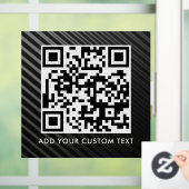 Autocollant Pour Fenêtre Code QR | Moderne Simple Élégant Scannable  (Maison)