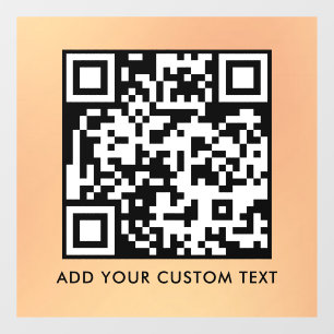 Autocollant Pour Fenêtre Code QR Moderne Simple Élégant Scannable