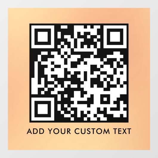 Autocollant Pour Fenêtre Code QR | Moderne Simple Élégant Scannable  (Feuille)