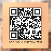Autocollant Pour Fenêtre Code QR | Moderne Simple Élégant Scannable  (Feuille 2)