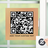 Autocollant Pour Fenêtre Code QR | Moderne Simple Élégant Scannable  (Maison)