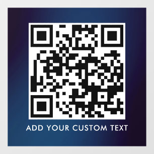 Autocollant Pour Fenêtre Code QR Moderne Simple Élégant Scannable