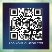 Autocollant Pour Fenêtre Code QR | Moderne Simple Élégant Scannable (Feuille 3)