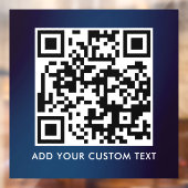 Autocollant Pour Fenêtre Code QR | Moderne Simple Élégant Scannable (Feuille 2)