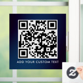 Autocollant Pour Fenêtre Code QR | Moderne Simple Élégant Scannable (Maison)