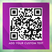Autocollant Pour Fenêtre Code QR | Moderne Simple Élégant Scannable (Feuille 3)