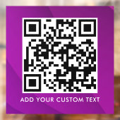 Autocollant Pour Fenêtre Code QR | Moderne Simple Élégant Scannable (Feuille 2)