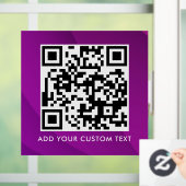 Autocollant Pour Fenêtre Code QR | Moderne Simple Élégant Scannable (Maison)
