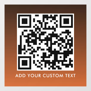 Autocollant Pour Fenêtre Code QR Moderne Simple Élégant Scannable