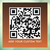 Autocollant Pour Fenêtre Code QR | Moderne Simple Élégant Scannable (Feuille 3)