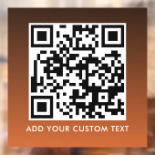 Autocollant Pour Fenêtre Code QR | Moderne Simple Élégant Scannable (Feuille 2)