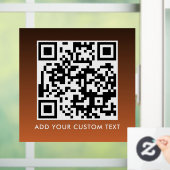 Autocollant Pour Fenêtre Code QR | Moderne Simple Élégant Scannable (Maison)
